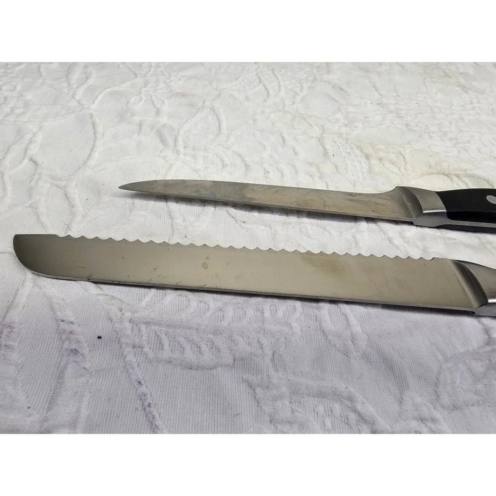 Winco Acero Knife Set Unisex OS Black Good German Steel KFP-82 KFP-61 2pc